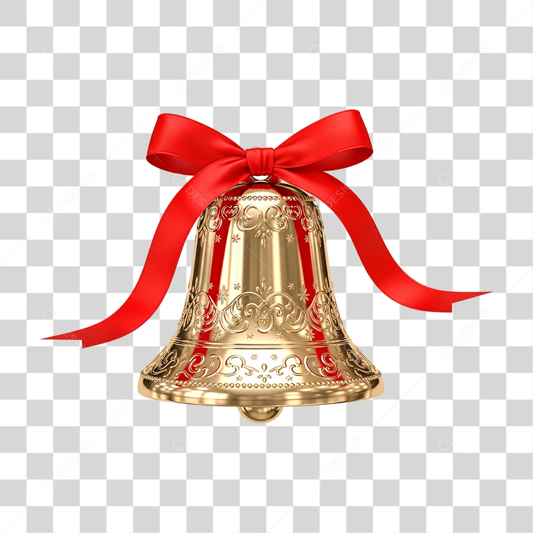 Sino de Natal PNG Transparente