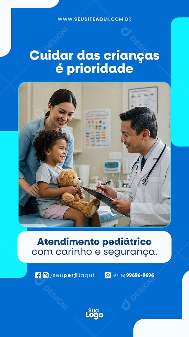 Story Convênio Médico Saúde Garantida Social Media PSD Editável