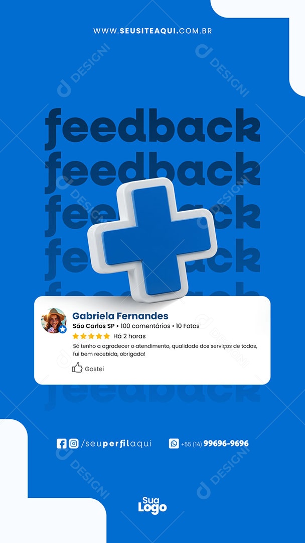 Story Convênio Médico Saúde Garantida Social Media PSD Editável