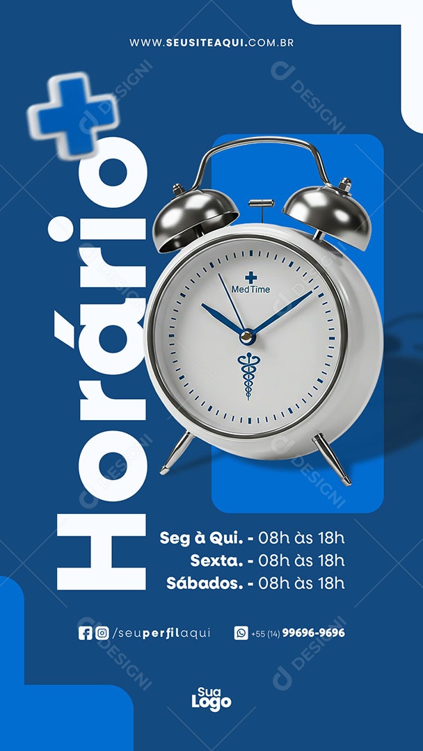 Story Convênio Médico Saúde Garantida Social Media PSD Editável