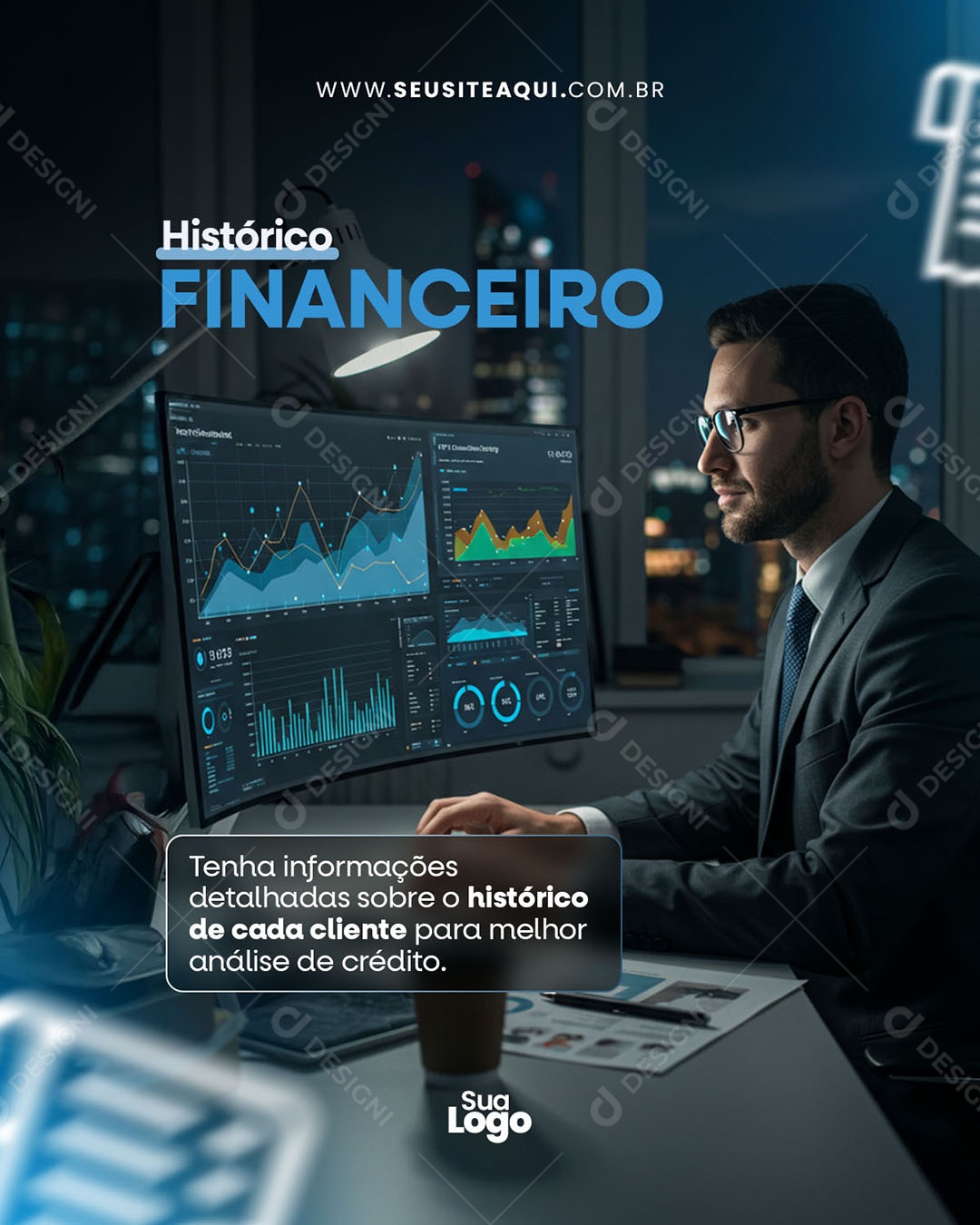 TI Nuvem de Computação Social Media PSD Editável