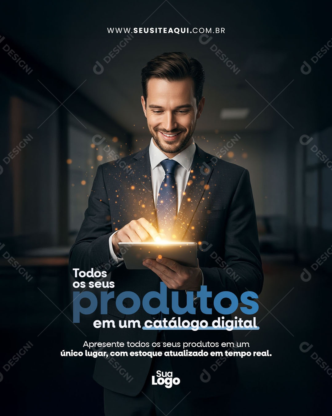 TI Nuvem de Computação Social Media PSD Editável