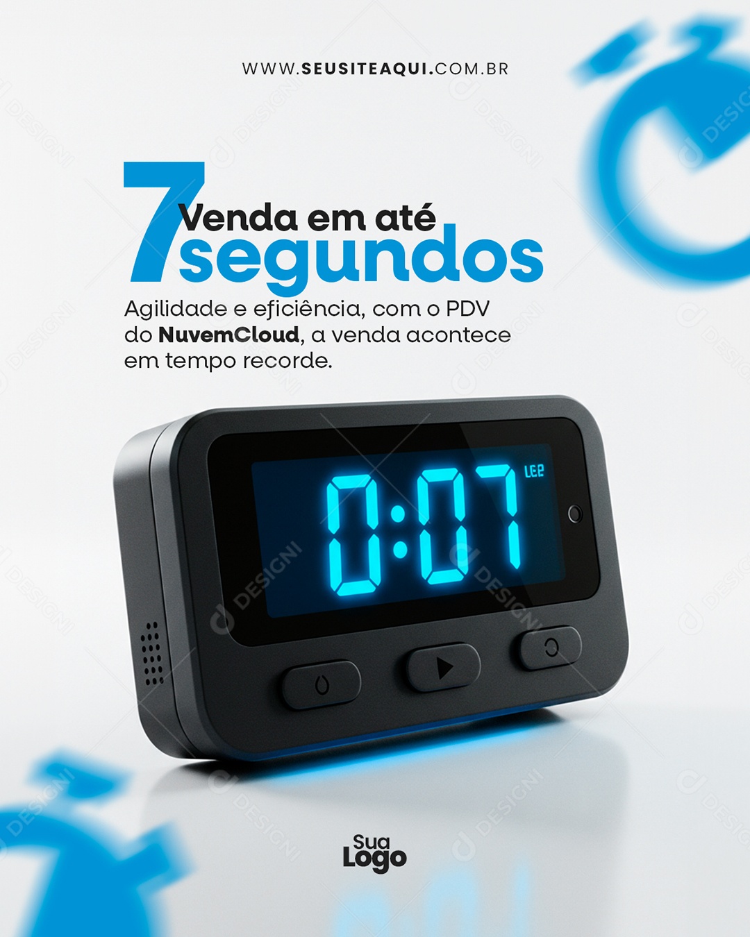 TI Nuvem de Computação Social Media PSD Editável