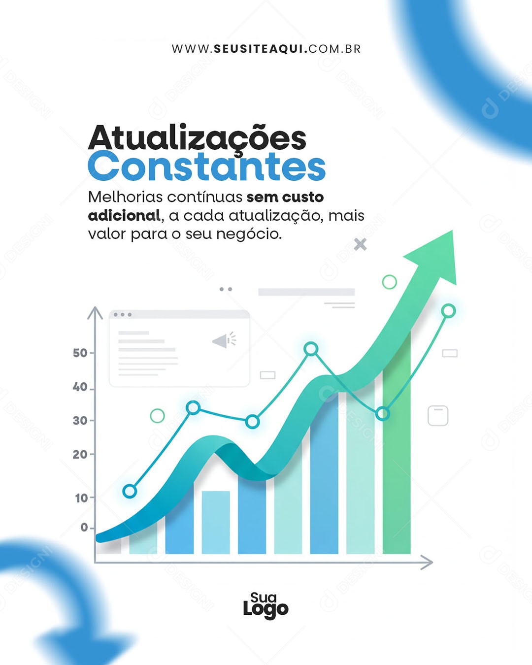 TI Nuvem de Computação Social Media PSD Editável