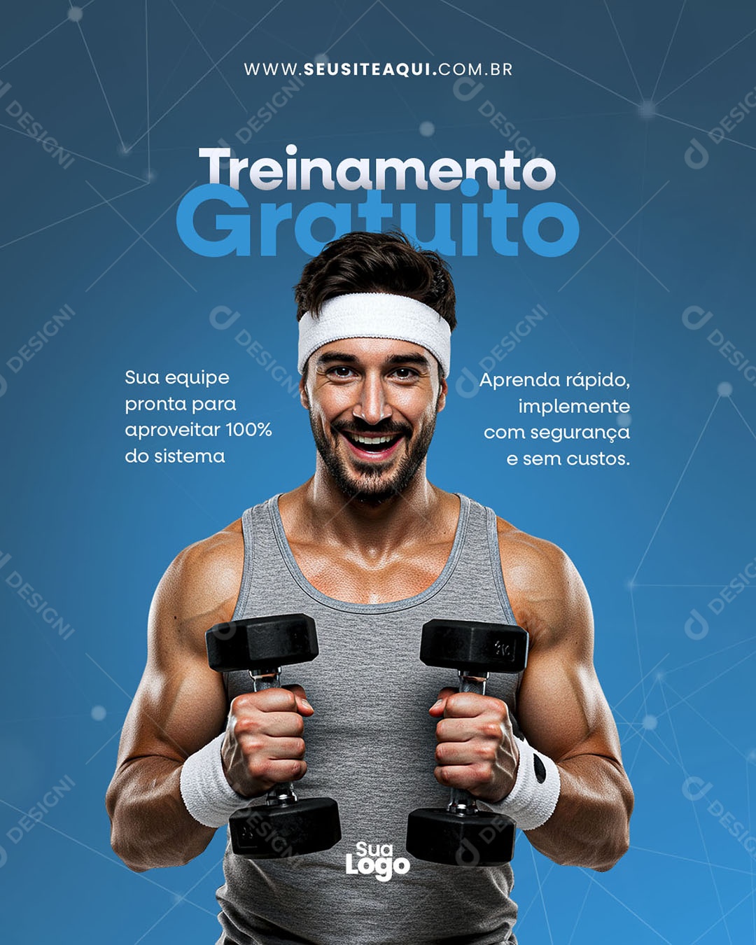 Academia Social Media PSD Editável