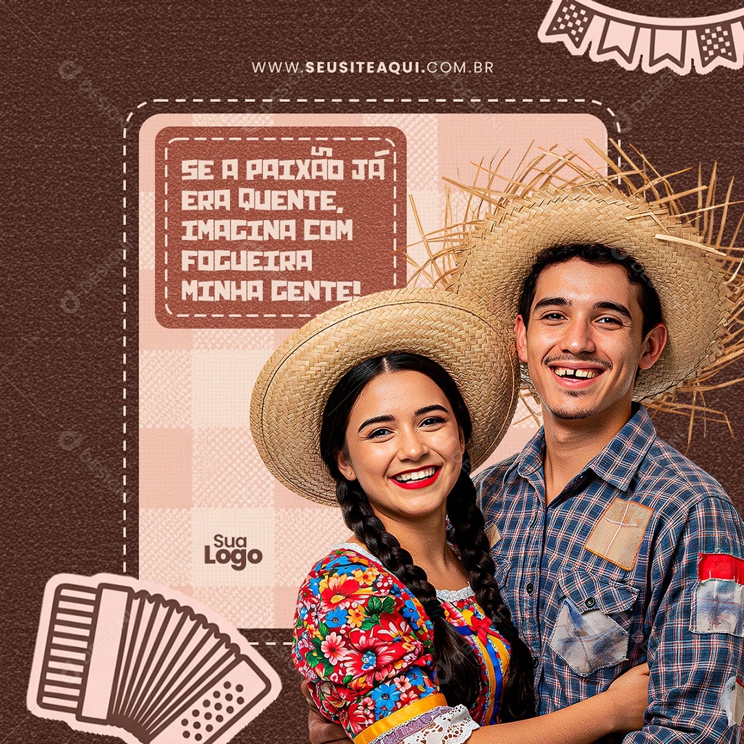 Feliz Dia dos Namorados 12 de Junho Social Media PSD Editável