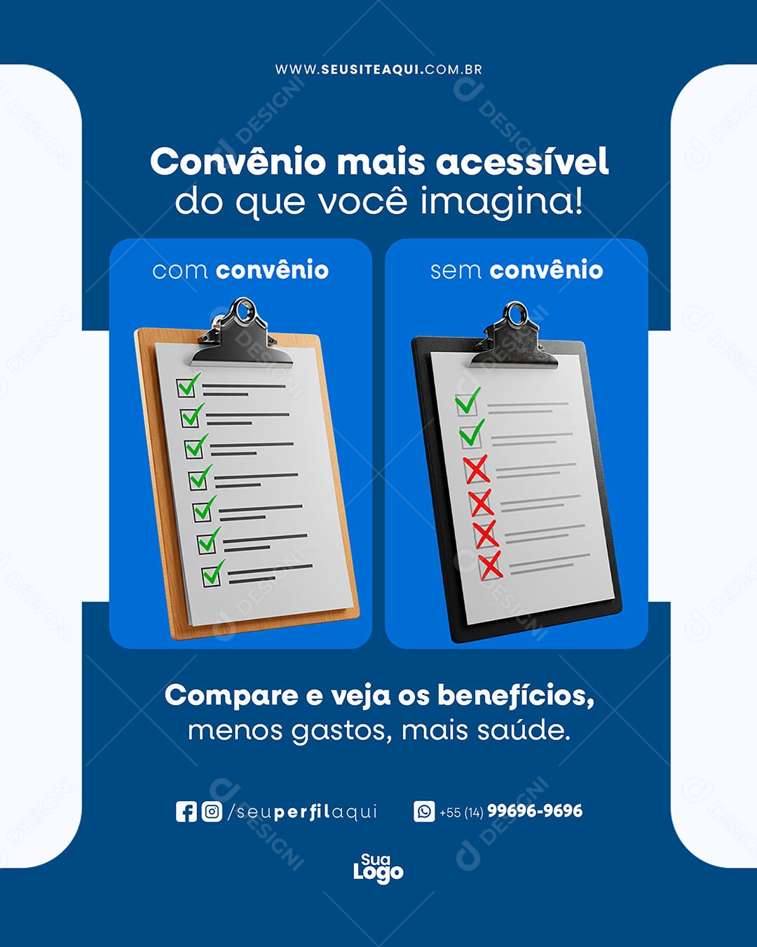 Convênio Médico Onvénio Mais Acessivel Social Media PSD Editável