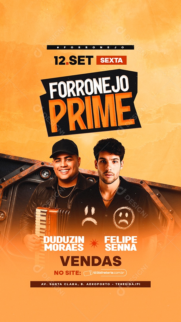 Story Flyer Forronejo Premium Social Media PSD Editável