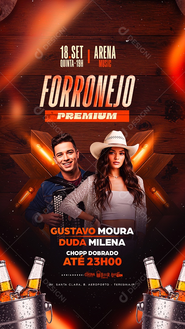 Story Flyer Forronejo Premium Social Media PSD Editável