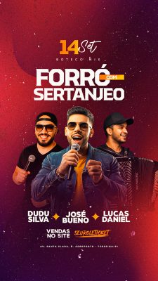 Story Flyer Forró com Sertanejo Social Media PSD Editável