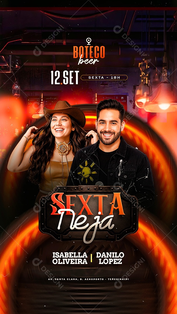 Story Flyer Sexta Neja Social Media PSD Editável