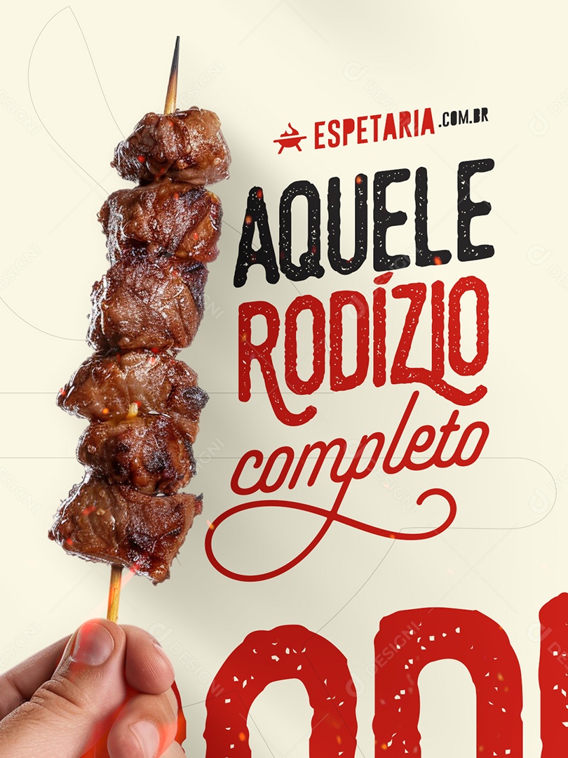 Churrascaria Aquele Rodízio Completo Social Media PSD Editável