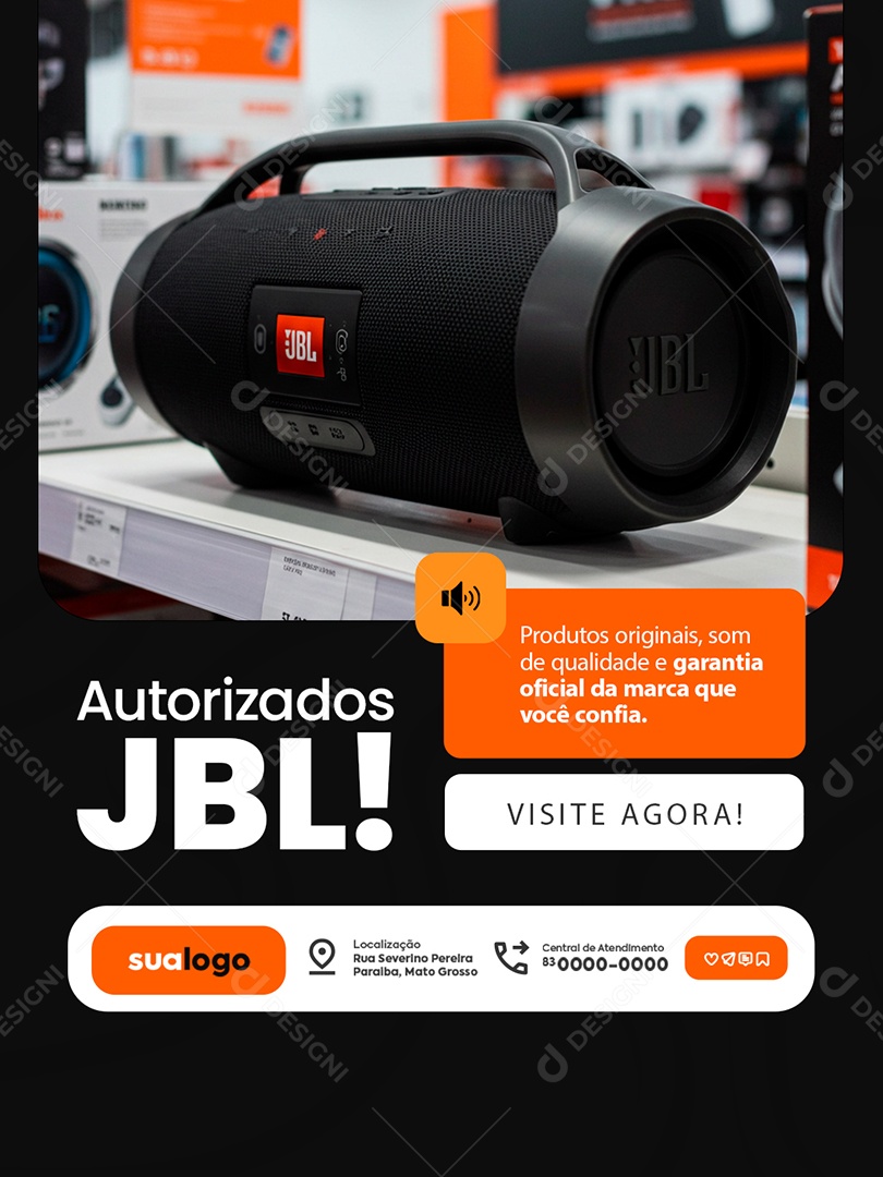 Revendedores Autorizados JBL Social Media PSD Editável