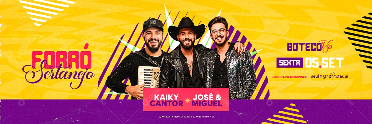 Carrossel Flyer Forró Sertanejo Boteco Social Media PSD Editável