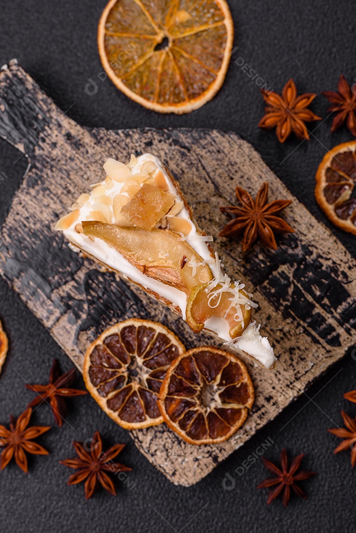 A imagem mostra uma Torta de Limão com Merengue