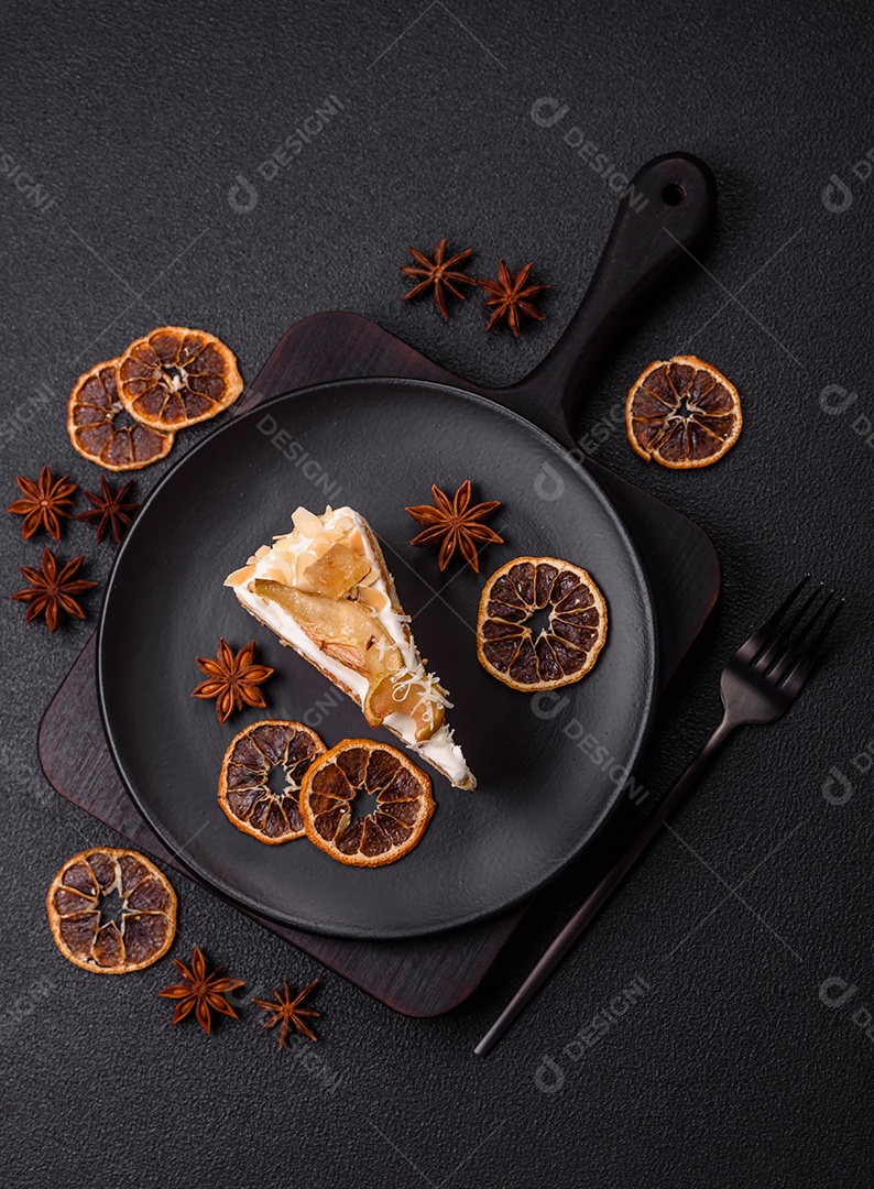 A imagem mostra uma Torta de Limão com Merengue