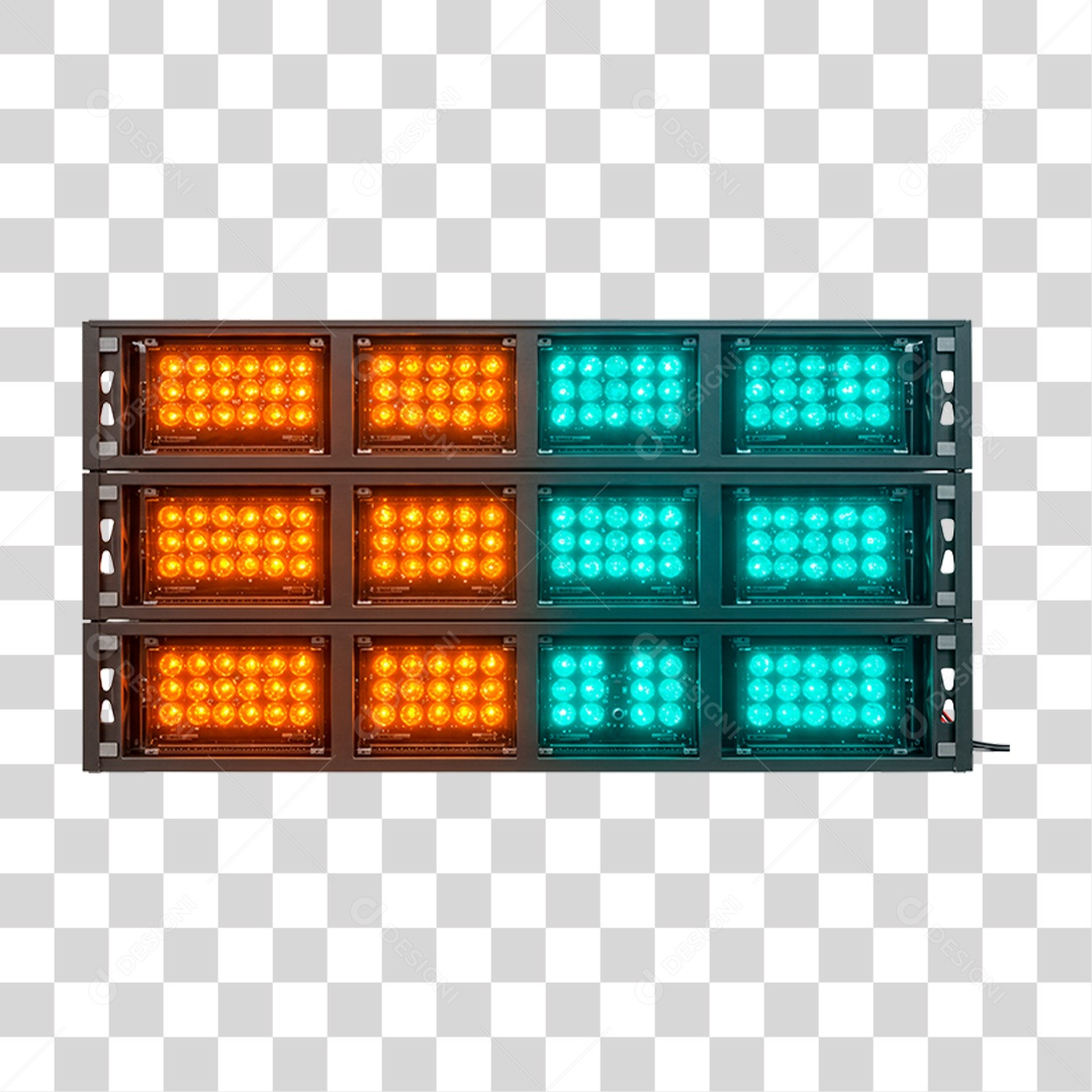 Estrutura Metálica com Leds PNG Transparente