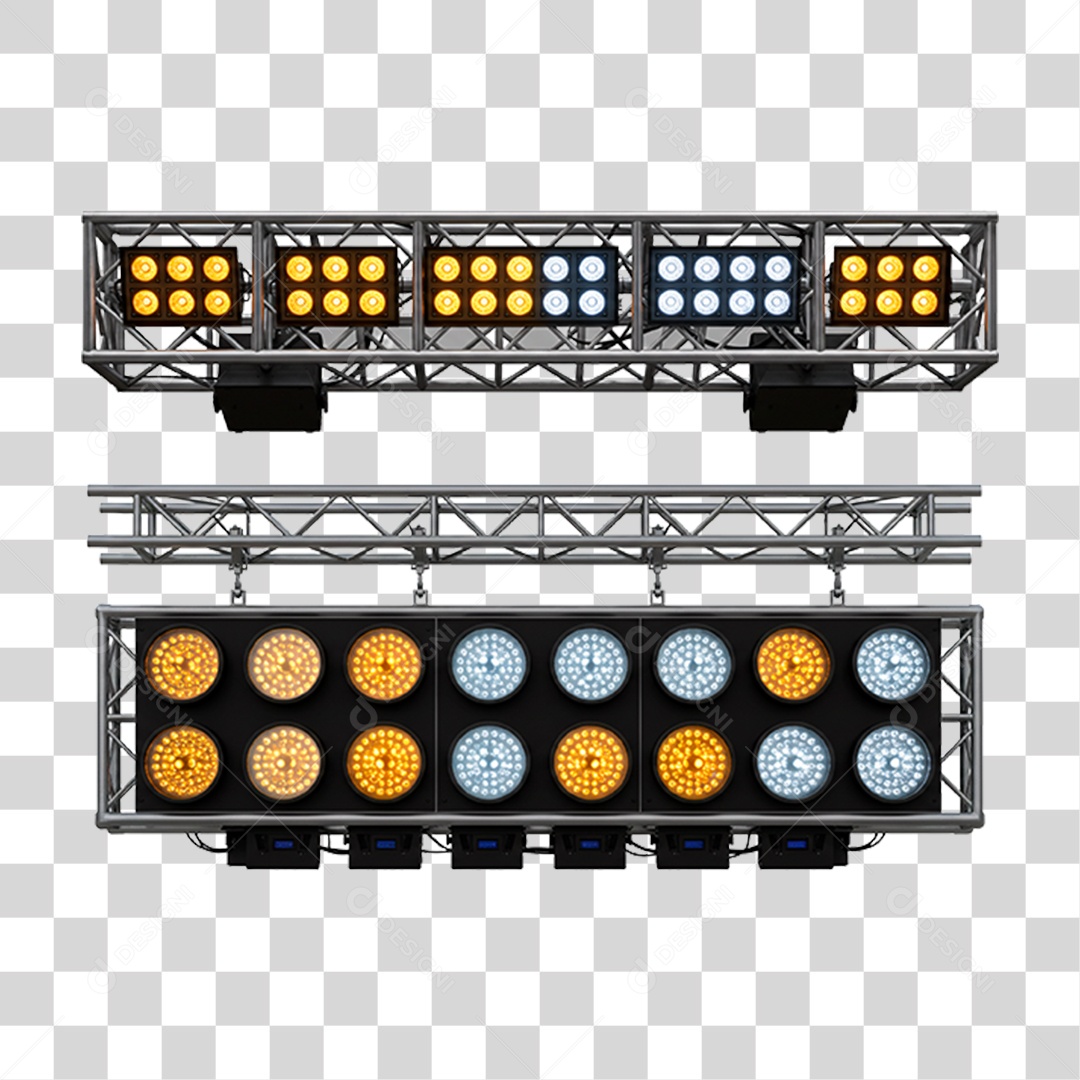 Estrutura Metálica com Leds PNG Transparente
