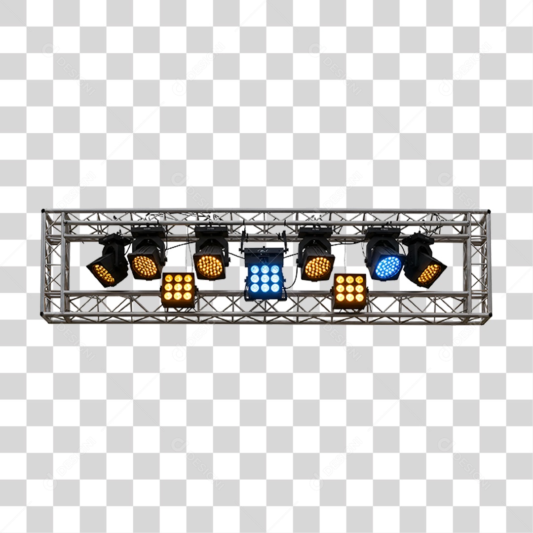 Estrutura Metálica com Leds PNG Transparente