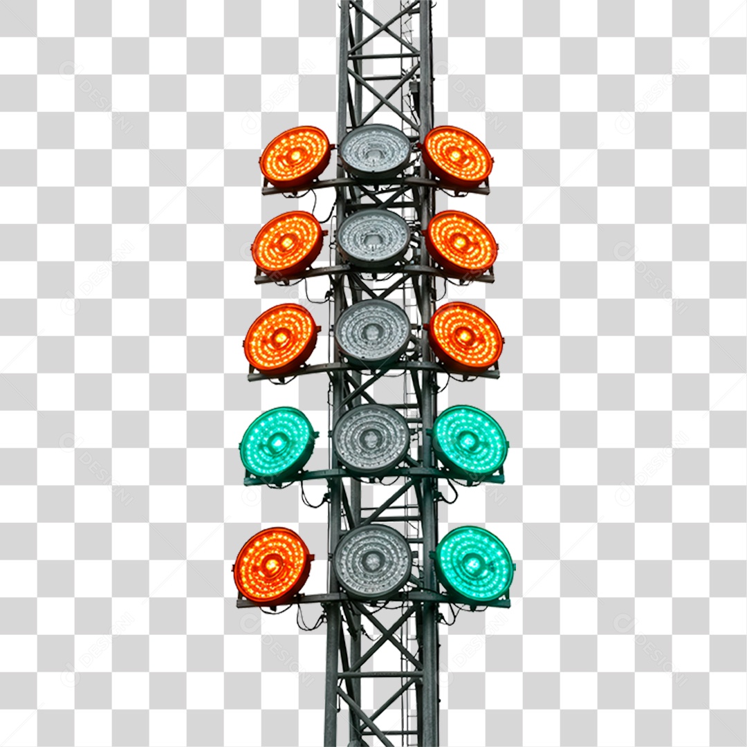 Estrutura Metálica com Leds PNG Transparente