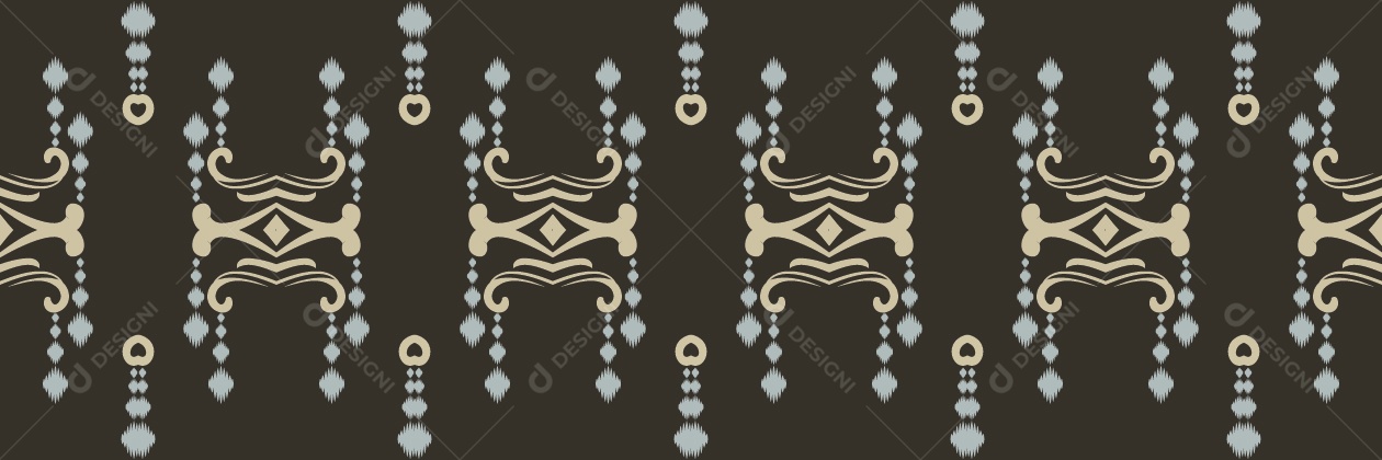 Padrão Tribal Tradicional Ilustração Vetor EPS