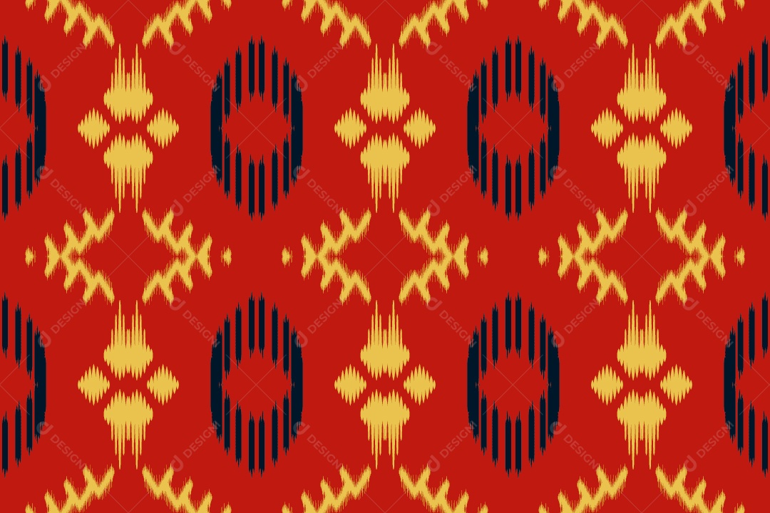 Padrão Tribal Tradicional Ilustração Vetor EPS