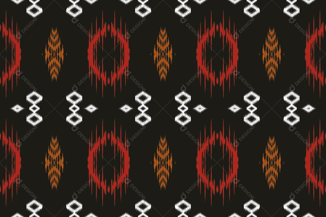 Padrão Tribal Tradicional Ilustração Vetor EPS