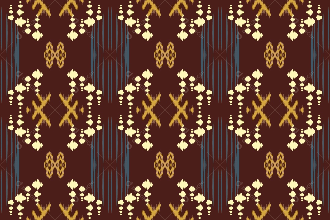 Padrão Tribal Tradicional Ilustração Vetor EPS