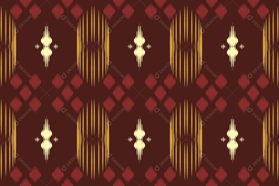 Padrão Tribal Tradicional Ilustração Vetor EPS