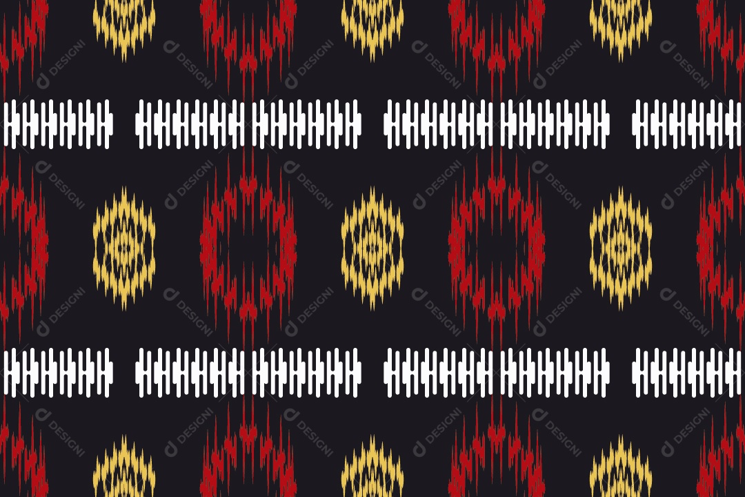 Padrão Tribal Tradicional Ilustração Vetor EPS