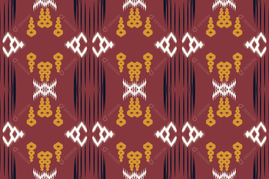 Padrão Tribal Tradicional Ilustração Vetor EPS