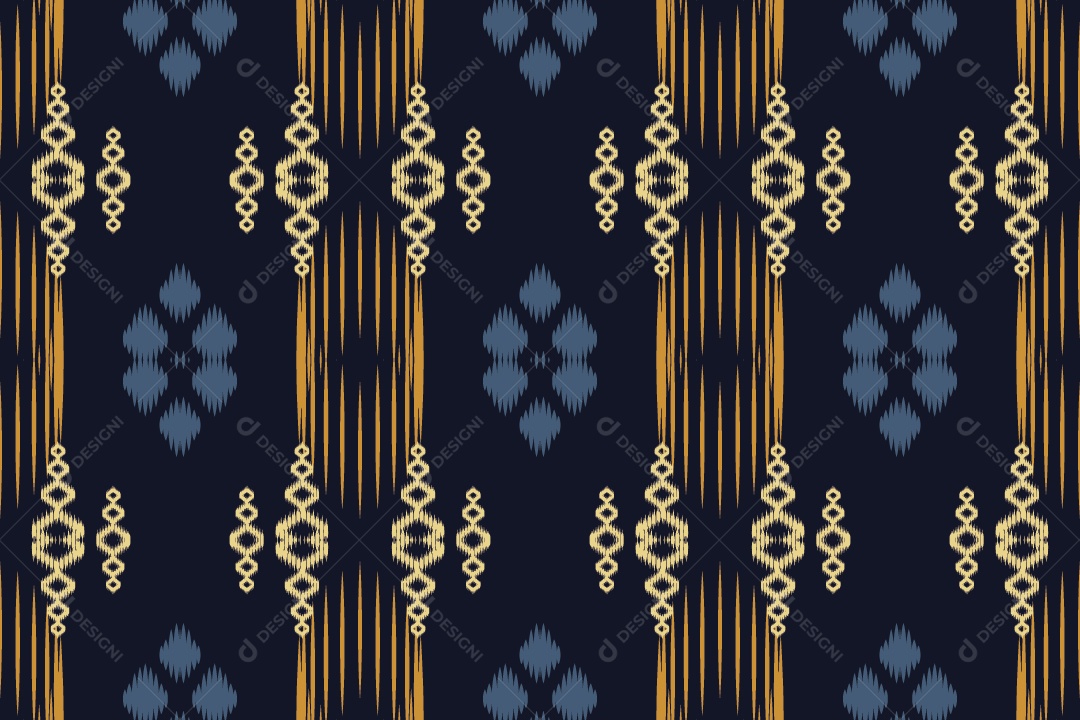 Padrão Tribal Tradicional Ilustração Vetor EPS