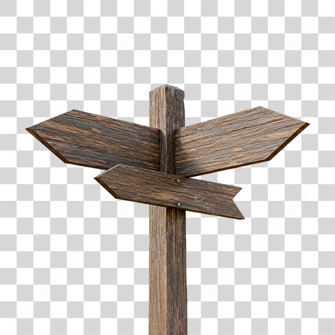 Placa de Madeira PNG Transparente