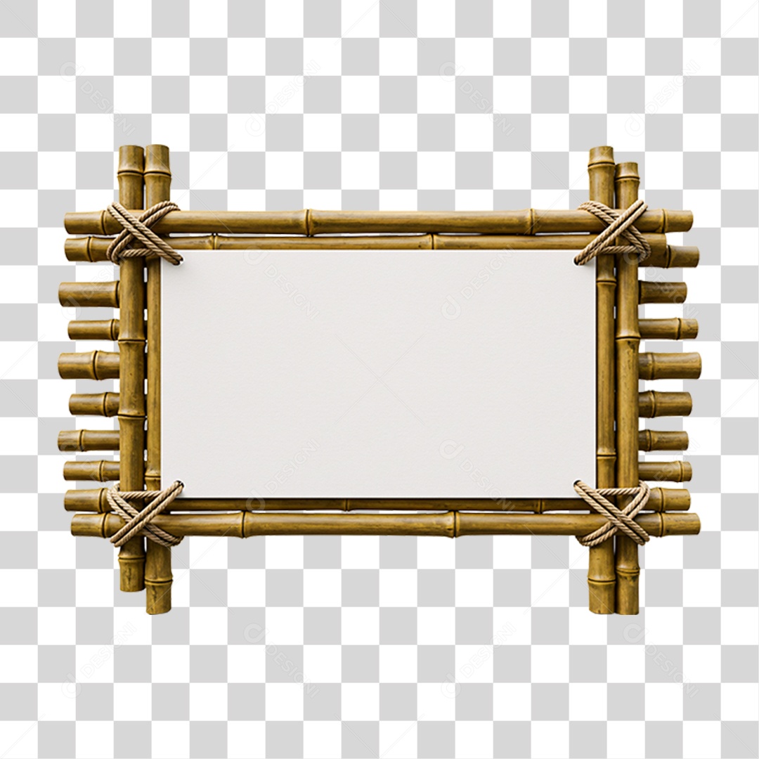 Placa de Bambu PNG Transparente