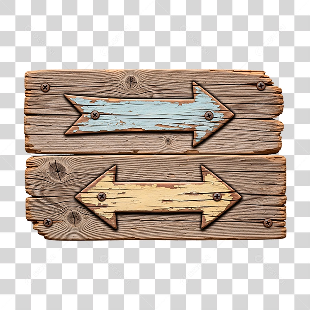 Placa de Madeira PNG Transparente