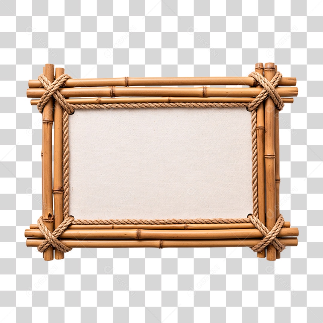 Placa de Bambu PNG Transparente