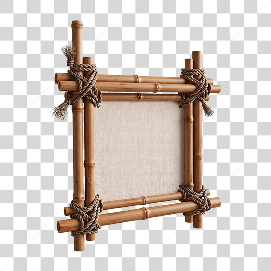 Placa de Bambu PNG Transparente