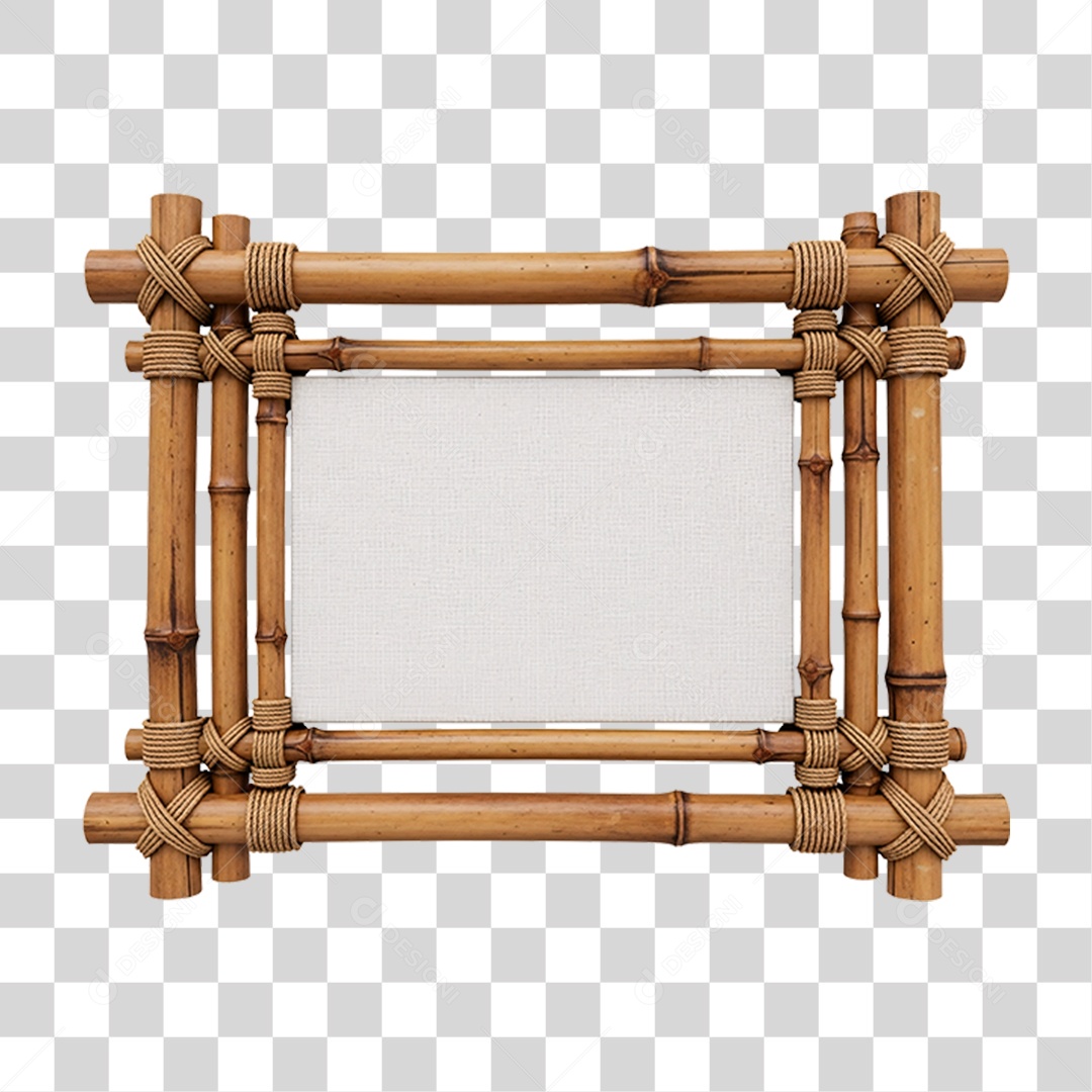 Placa de Bambu PNG Transparente
