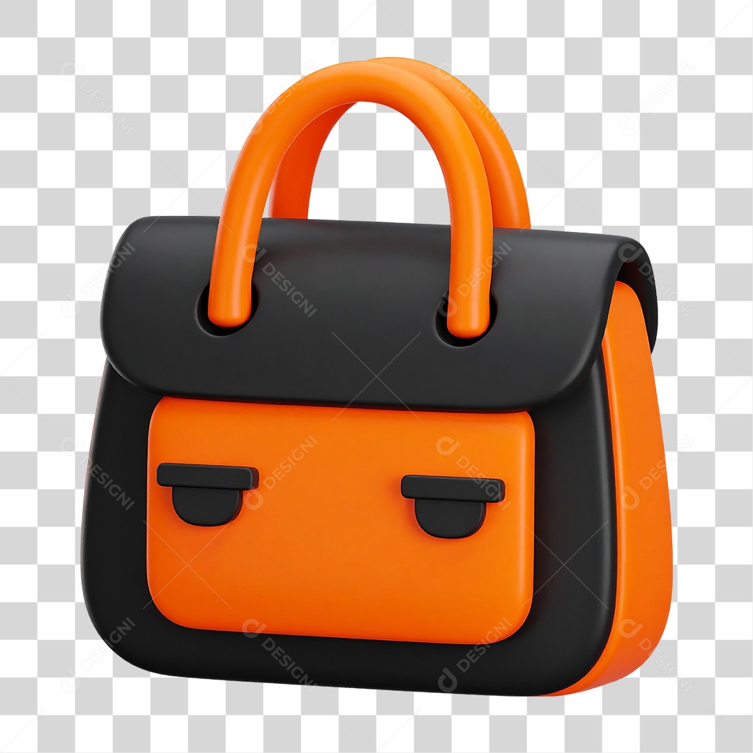 Elemento 3D Bolsa PNG Transparente