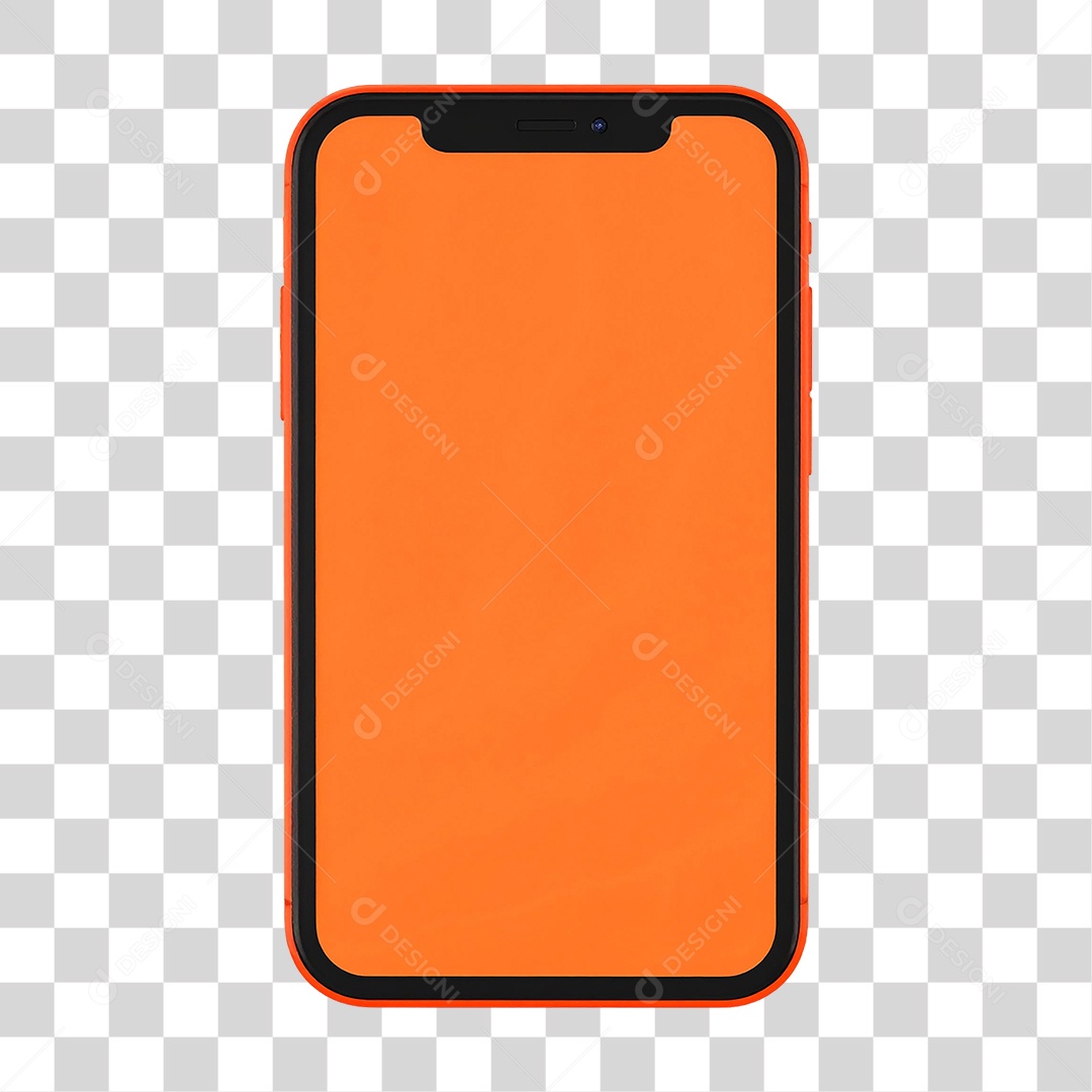 Elemento 3D Celular PNG Transparente