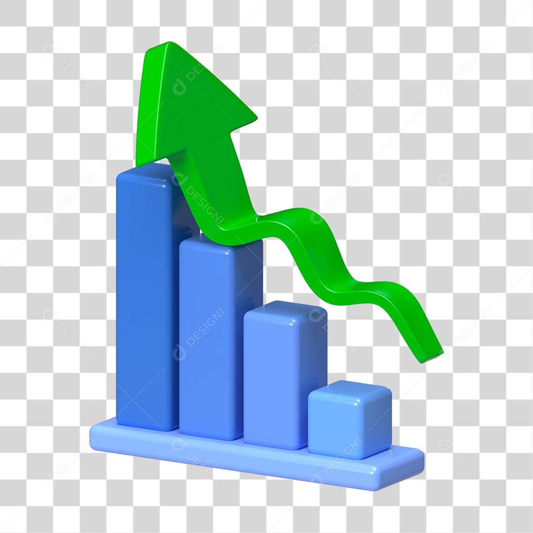 Elemento 3D Seta Gráficos PNG Transparente