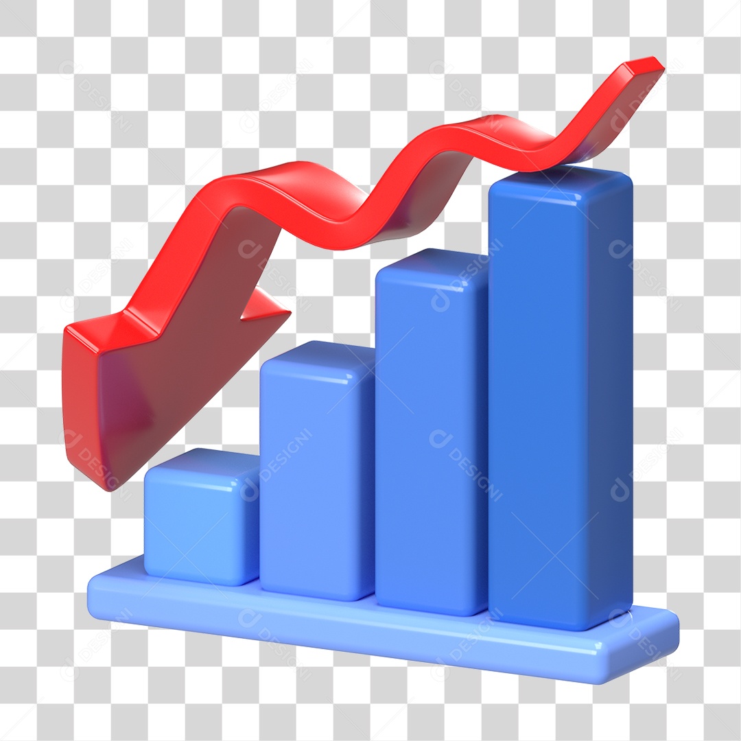 Elemento 3D Seta Gráficos PNG Transparente