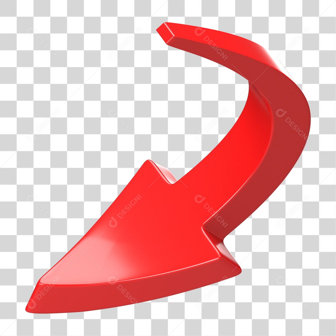 Elemento 3D Seta Gráficos PNG Transparente