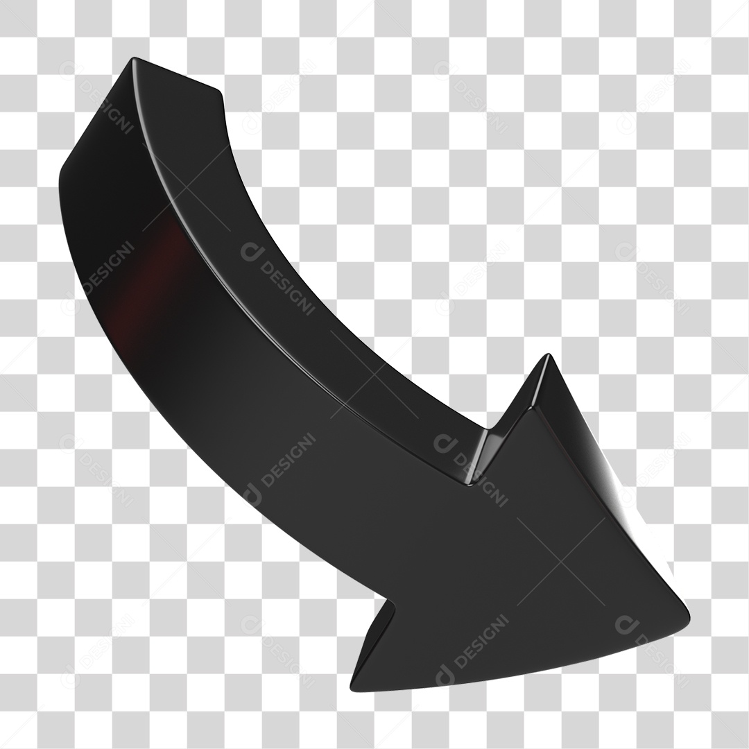 Elemento 3D Seta Gráficos PNG Transparente