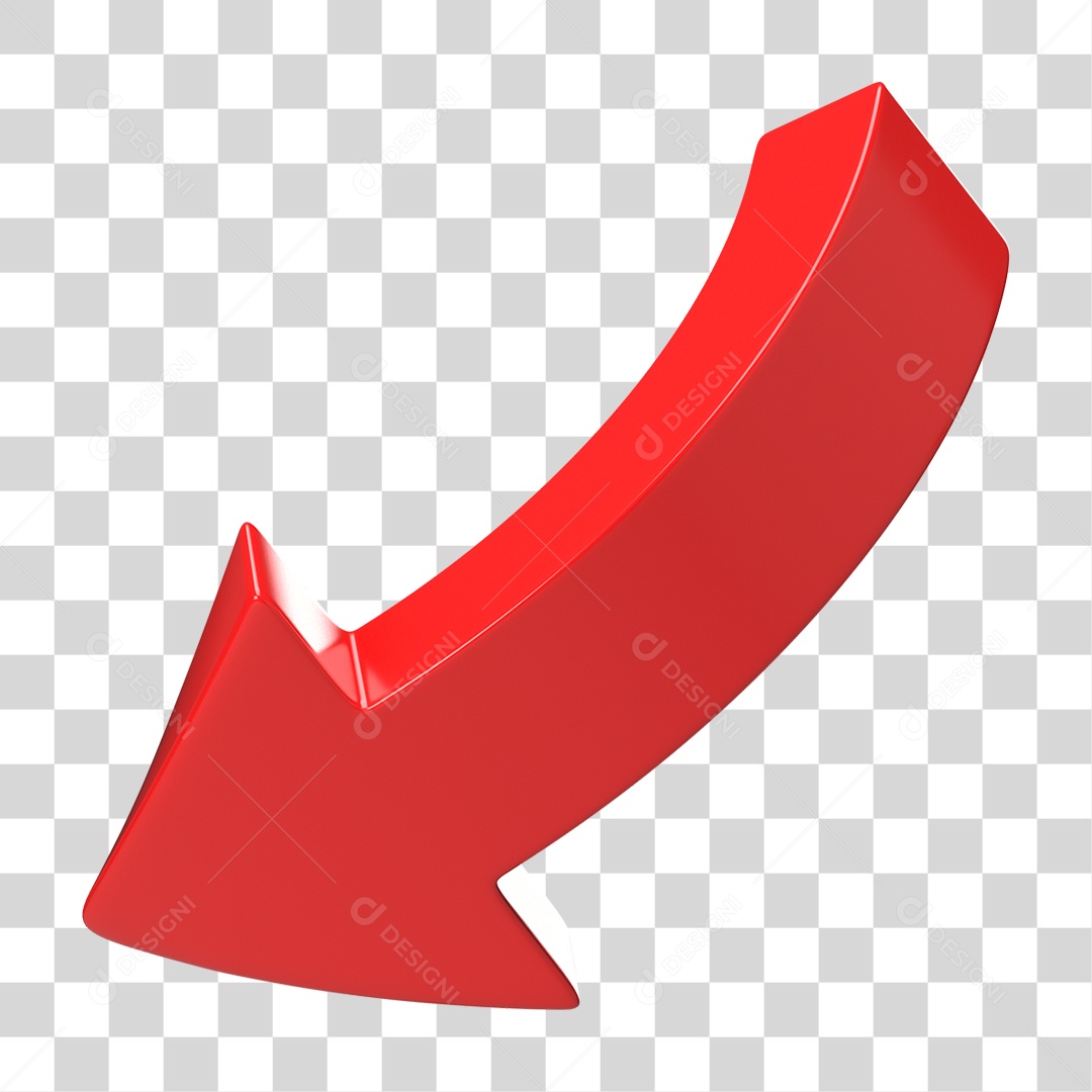 Elemento 3D Seta Gráficos PNG Transparente