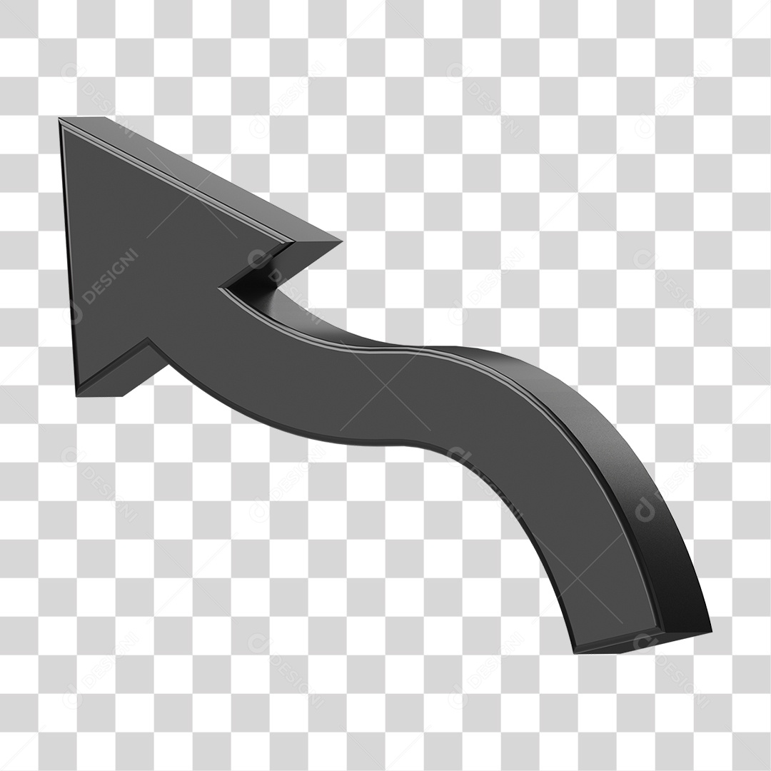 Elemento 3D Seta Gráficos PNG Transparente