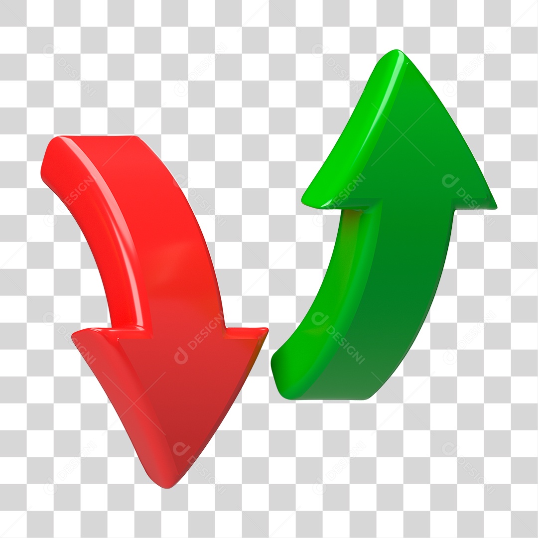 Elemento 3D Seta Gráficos PNG Transparente