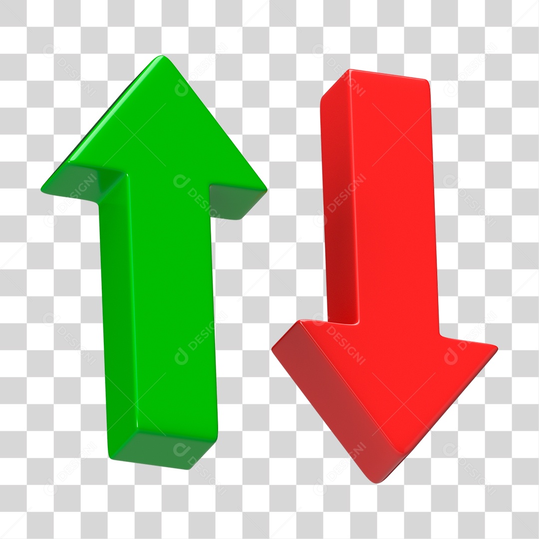 Elemento 3D Seta Gráficos PNG Transparente