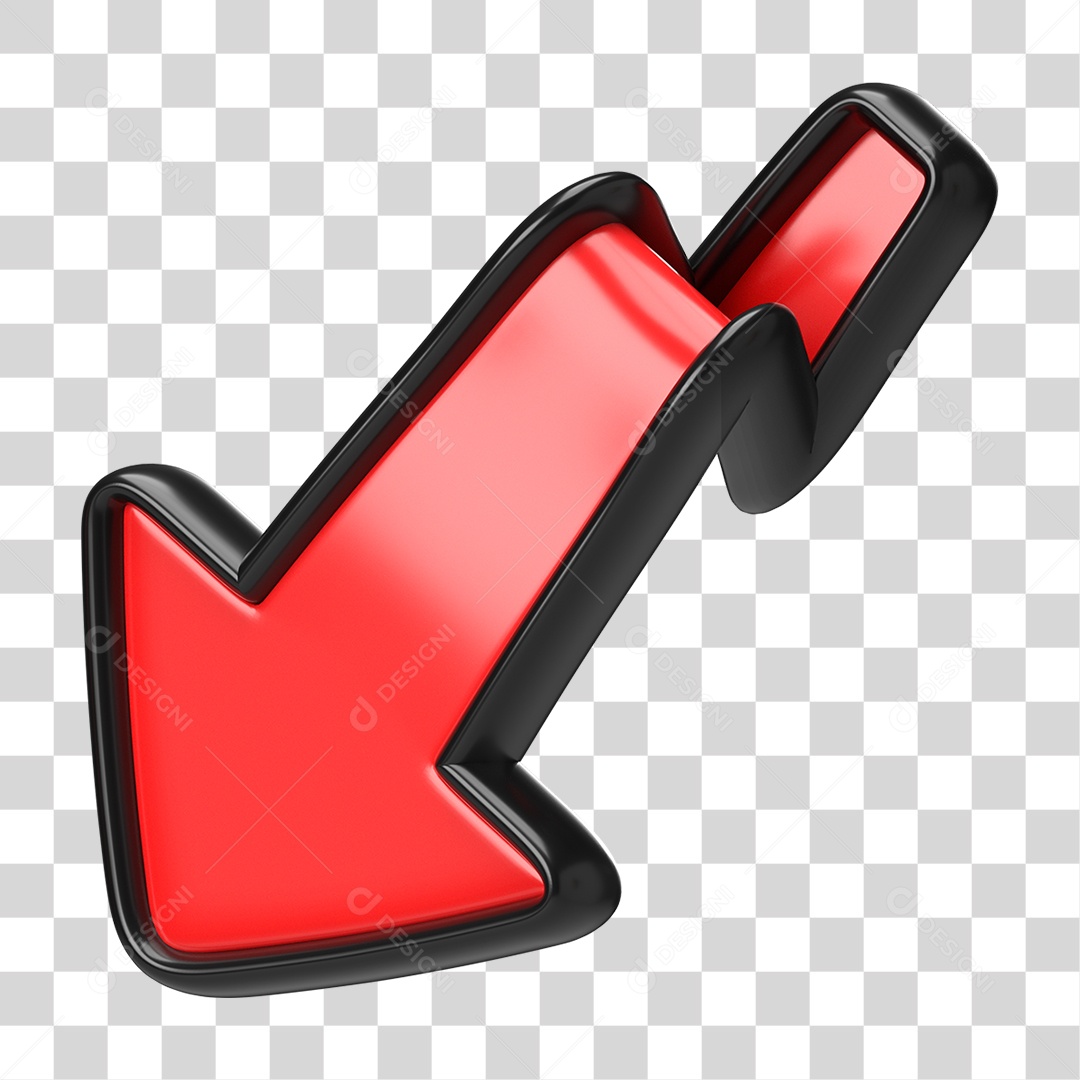 Elemento 3D Seta Gráficos PNG Transparente