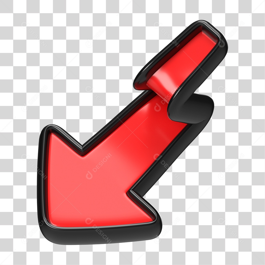 Elemento 3D Seta Gráficos PNG Transparente